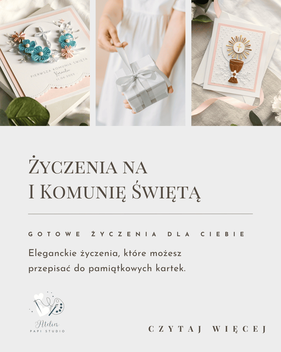 Gotowe życzenia na Pierwszą Komunię Świętą